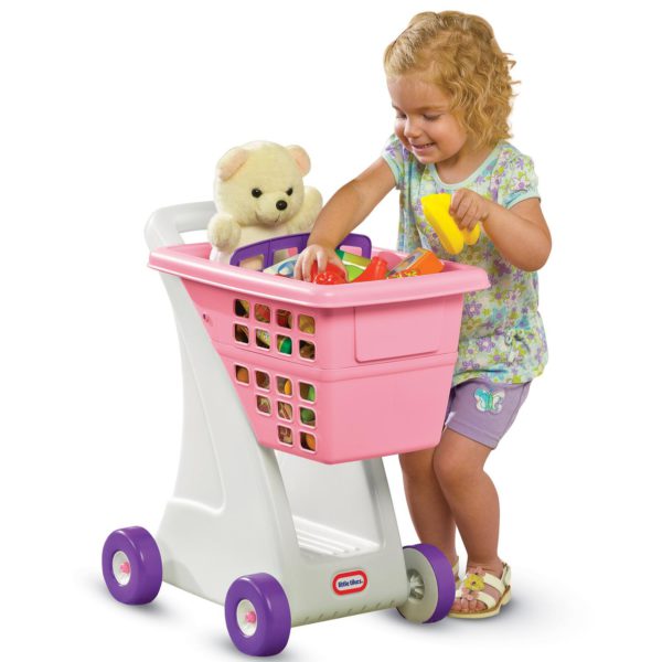 pink toy shopping cart