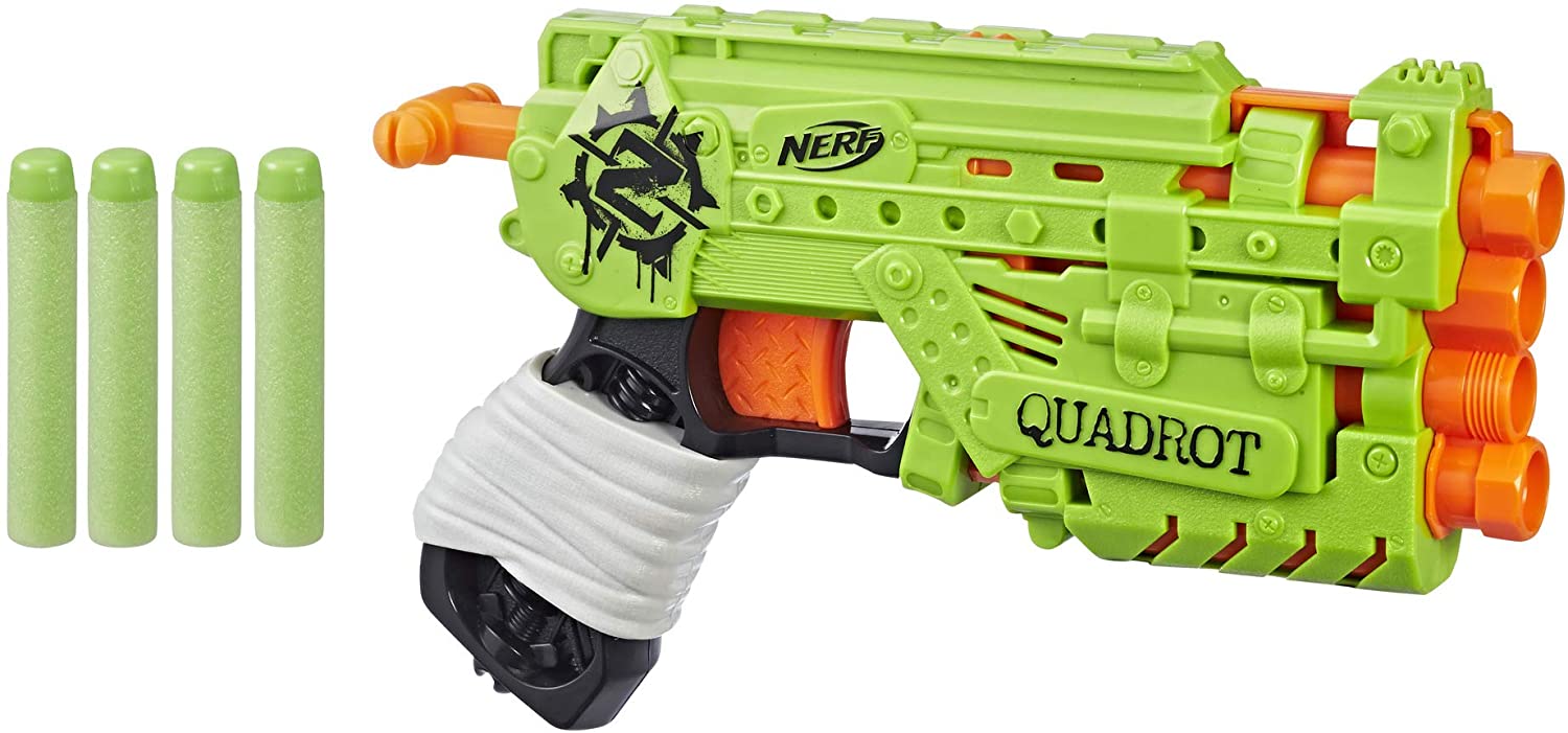 NERF Ner Zombie Strike Quadrot Blaster 